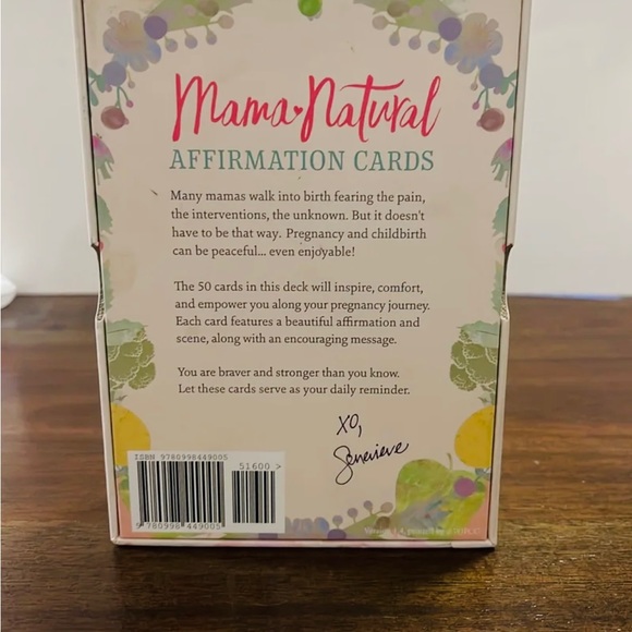 MAMA NATURAL Affirmation Cards Beautiful & Colorful inspirational cards Set/50 - Picture 3 of 11